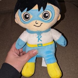 Superhero Plush Toy with Blue and Yellow Outfit